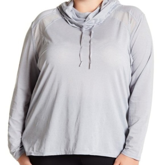 Zella Jackets & Blazers - NWT Zella Plus Size Lightweight Cowl Neck Hoodie